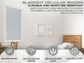 Custom Blackout Cellular Shades - 72 In. Long - Energy-Efficient Honeycomb Shade for Complete Light Blockage, Privacy & Insulation - Blinds Emporium Of GA