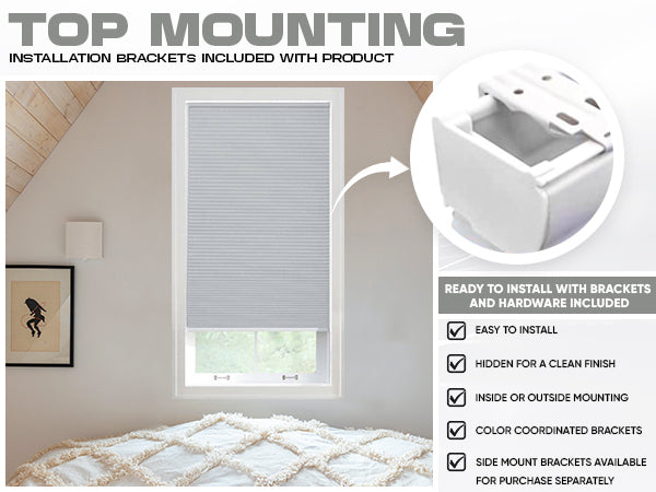 Custom Blackout Cellular Shades - 72 In. Long - Energy-Efficient Honeycomb Shade for Complete Light Blockage, Privacy & Insulation - Blinds Emporium Of GA