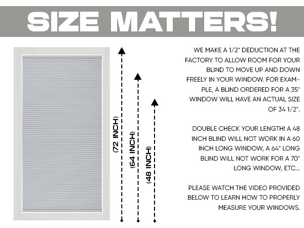 Custom Blackout Cellular Shades - 72 In. Long - Energy-Efficient Honeycomb Shade for Complete Light Blockage, Privacy & Insulation - Blinds Emporium Of GA