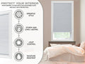 Custom Blackout Cellular Shades - 72 In. Long - Energy-Efficient Honeycomb Shade for Complete Light Blockage, Privacy & Insulation - Blinds Emporium Of GA