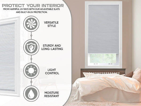Custom Blackout Cellular Shades - 72 In. Long - Energy-Efficient Honeycomb Shade for Complete Light Blockage, Privacy & Insulation - Blinds Emporium Of GA