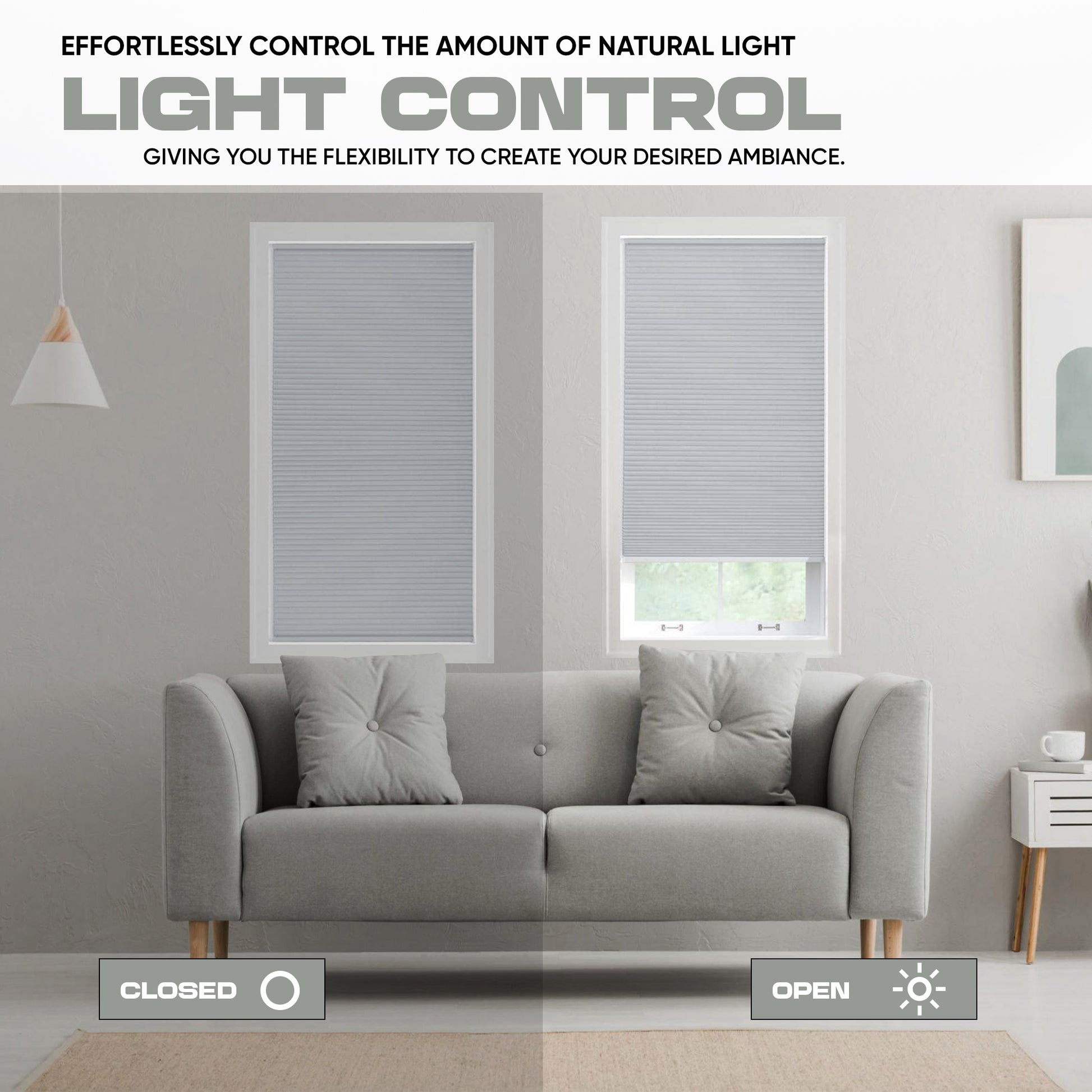 Custom Blackout Cellular Shades - 72 In. Long - Energy-Efficient Honeycomb Shade for Complete Light Blockage, Privacy & Insulation - Blinds Emporium Of GA